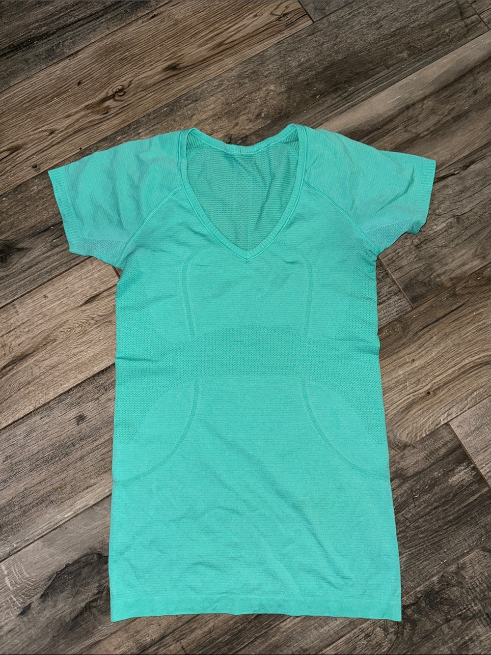 Lululemon Mint Green V-Neck Running Top